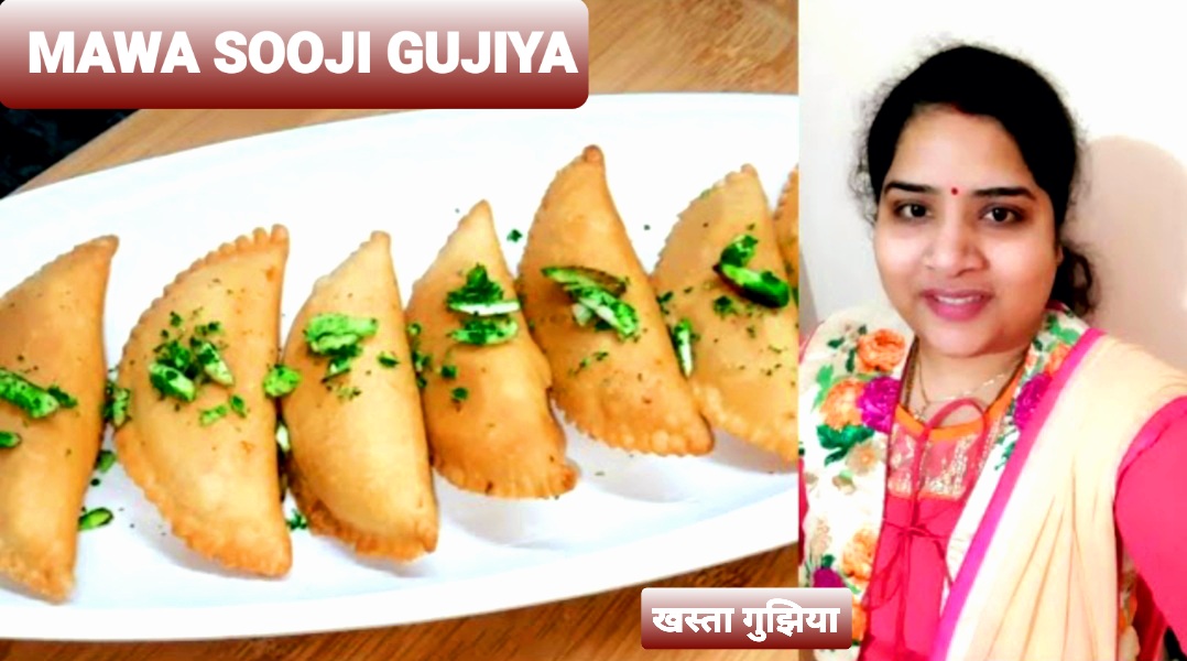 Happy Holi Special Khasta Sooji Mawa Gujiya